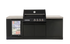 Crossray Xplor Compact Grey Outdoor Kitchen with Black 4 Burner BBQ - Tucker Barbecues