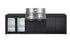Crossray Xplor Black Outdoor Kitchen 4 Burner BBQ Double Fridge & Double Side Cabinets