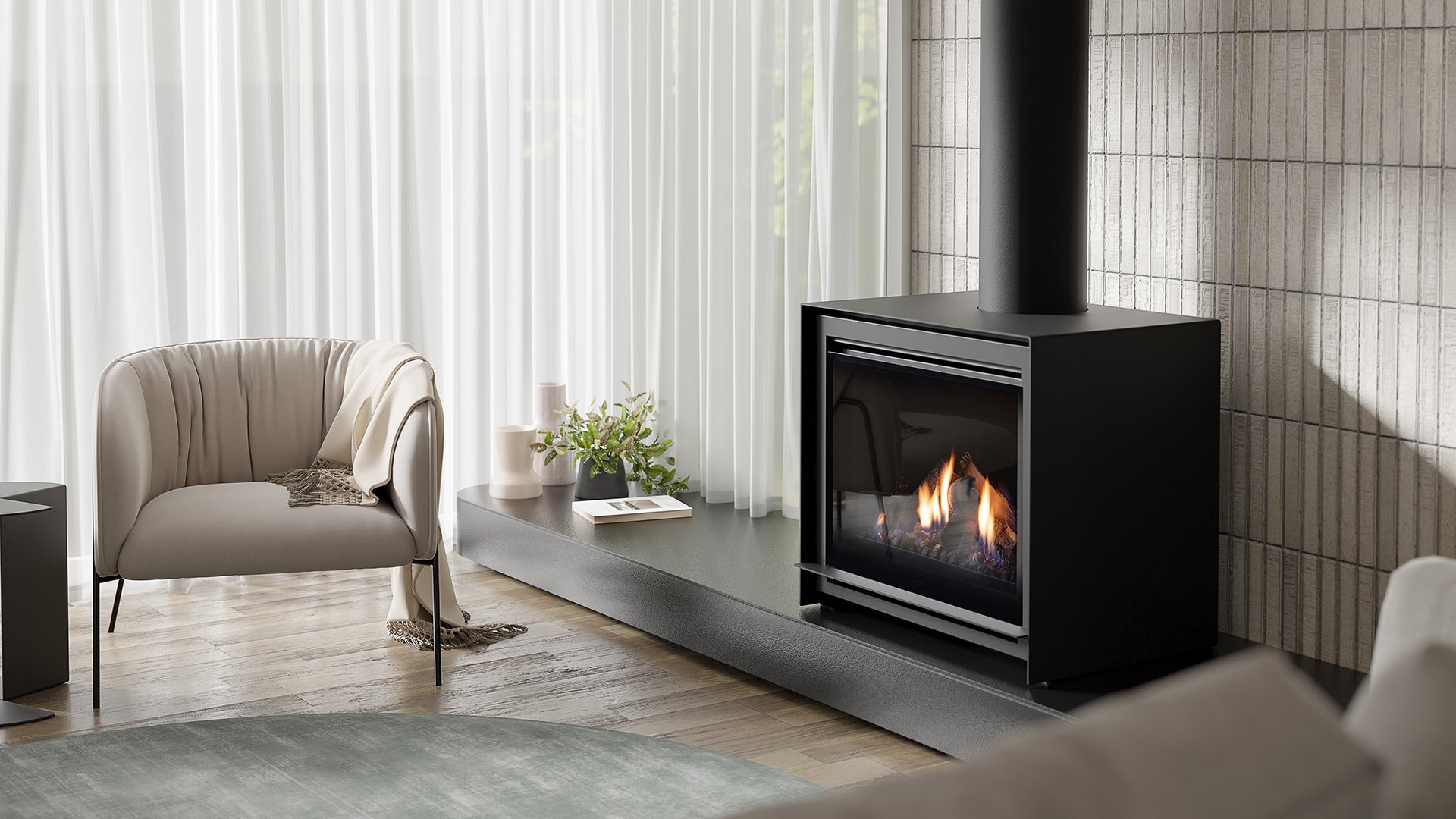 Escea DFS740 Freestanding Gas Fireplace