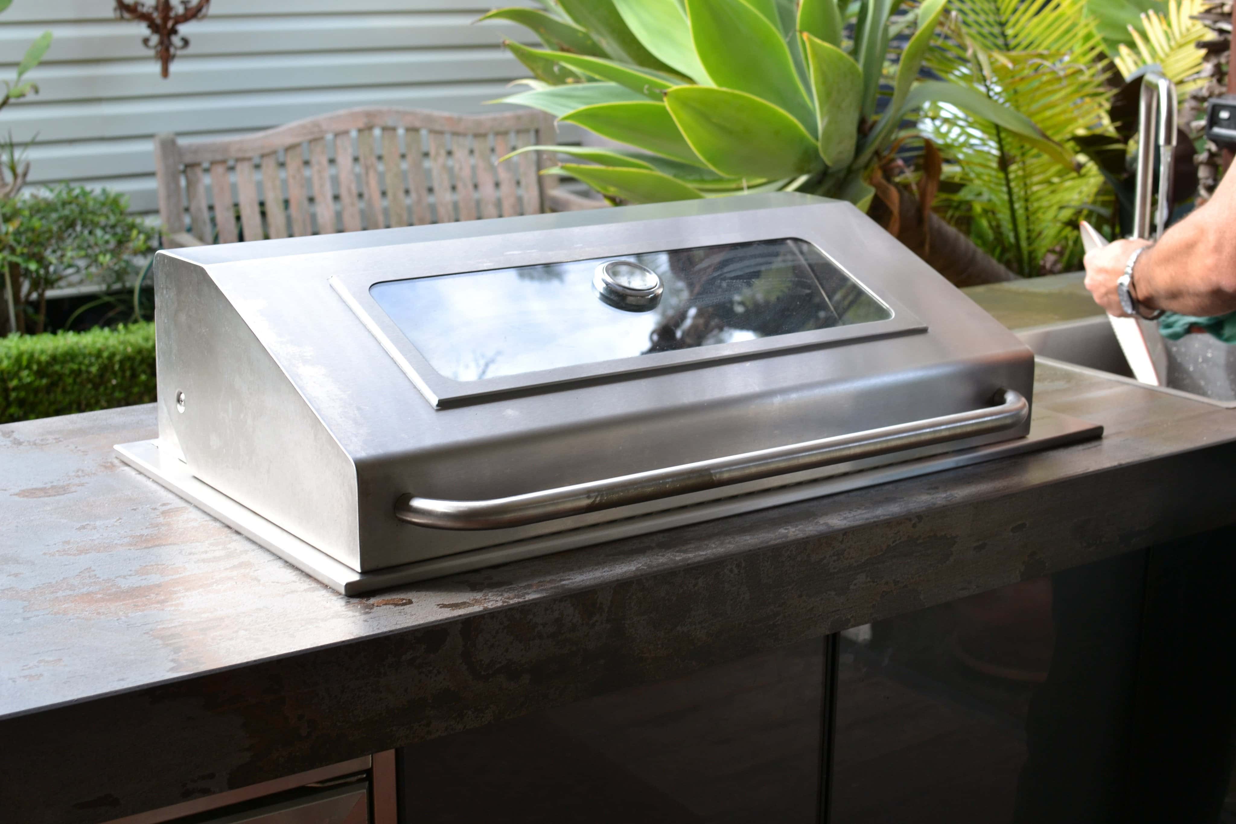 Tucker Horizon Marine Grade BBQ with Hood + Gozney Dome Black Pizza Oven and Accessories Package Deal