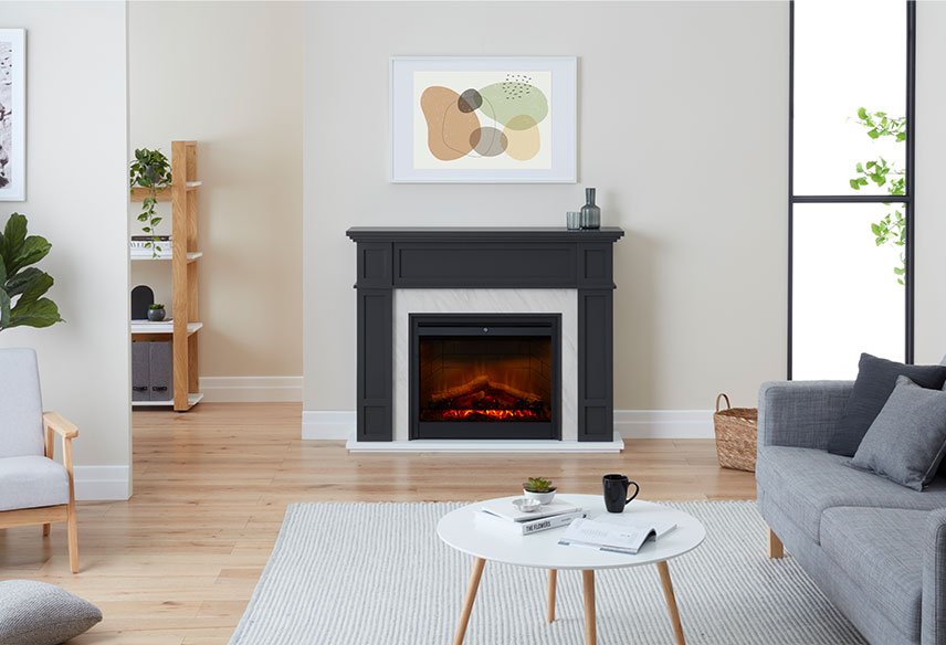 Dimplex 2kW Eltham Mantle with LED Firebox