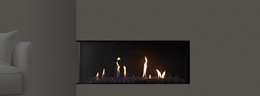 Escea DN1150 Left Corner Fireplace
