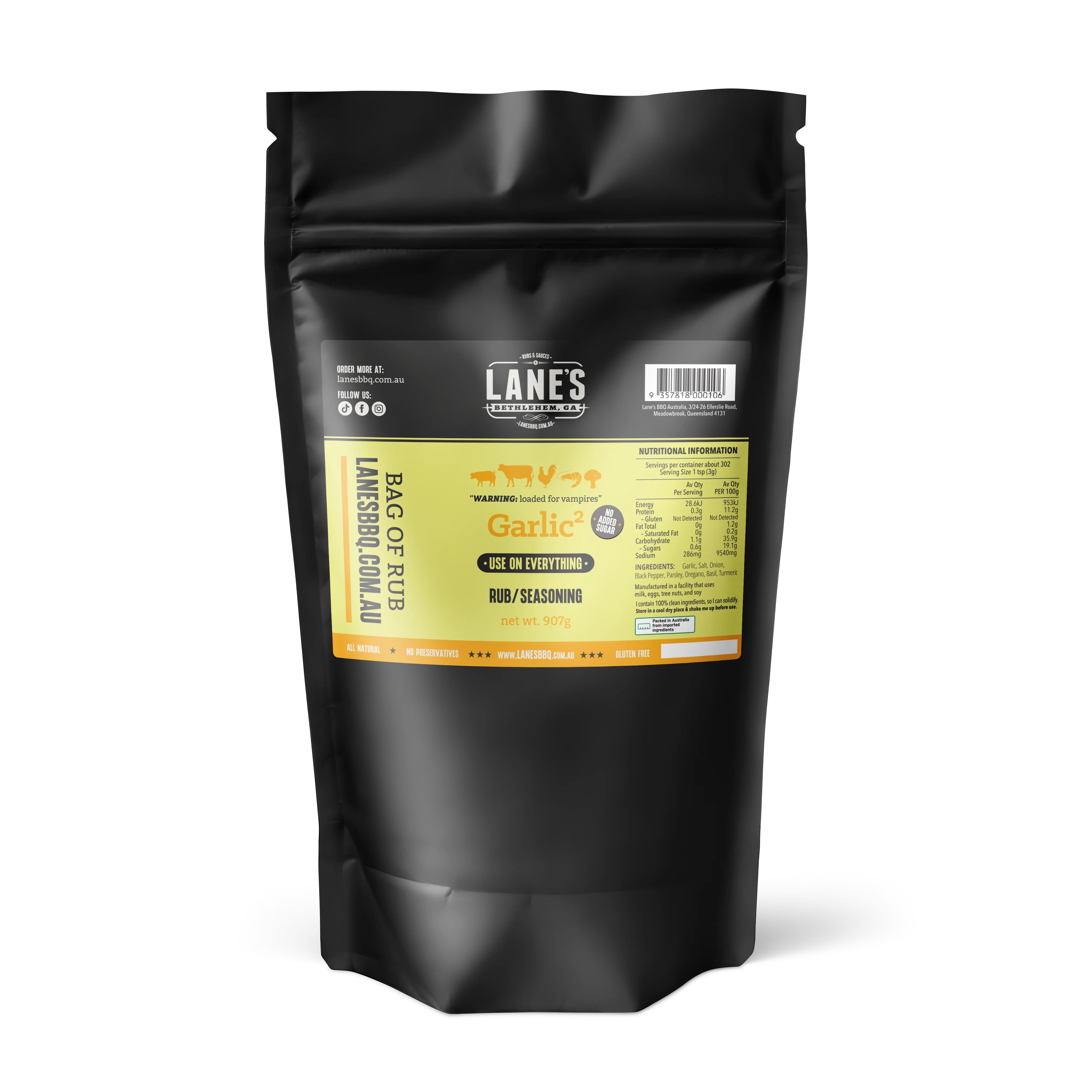 Lanes BBQ Garlic2 Rub