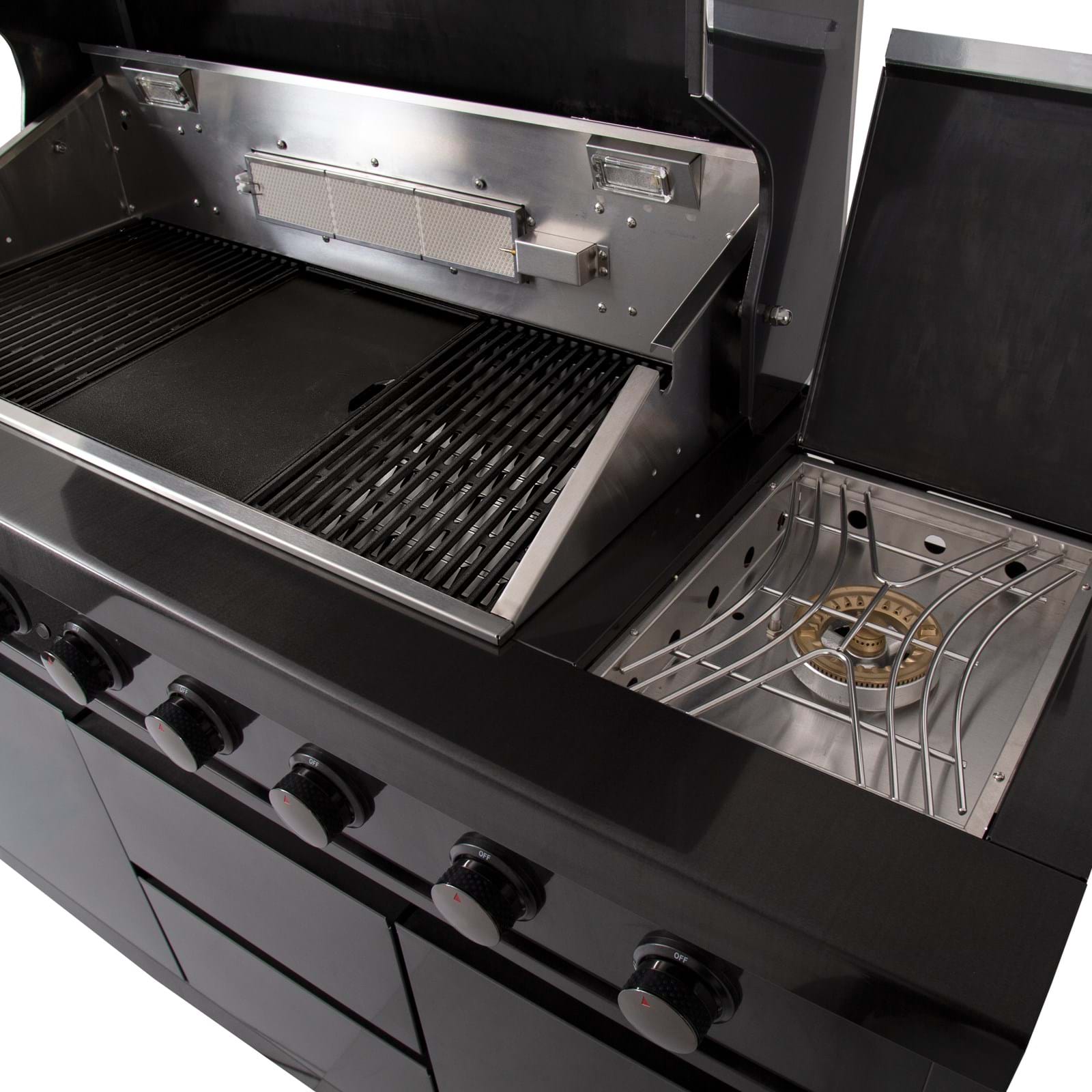 Gasmate Nova MK2 6 Burner Gas BBQ With Side Burner