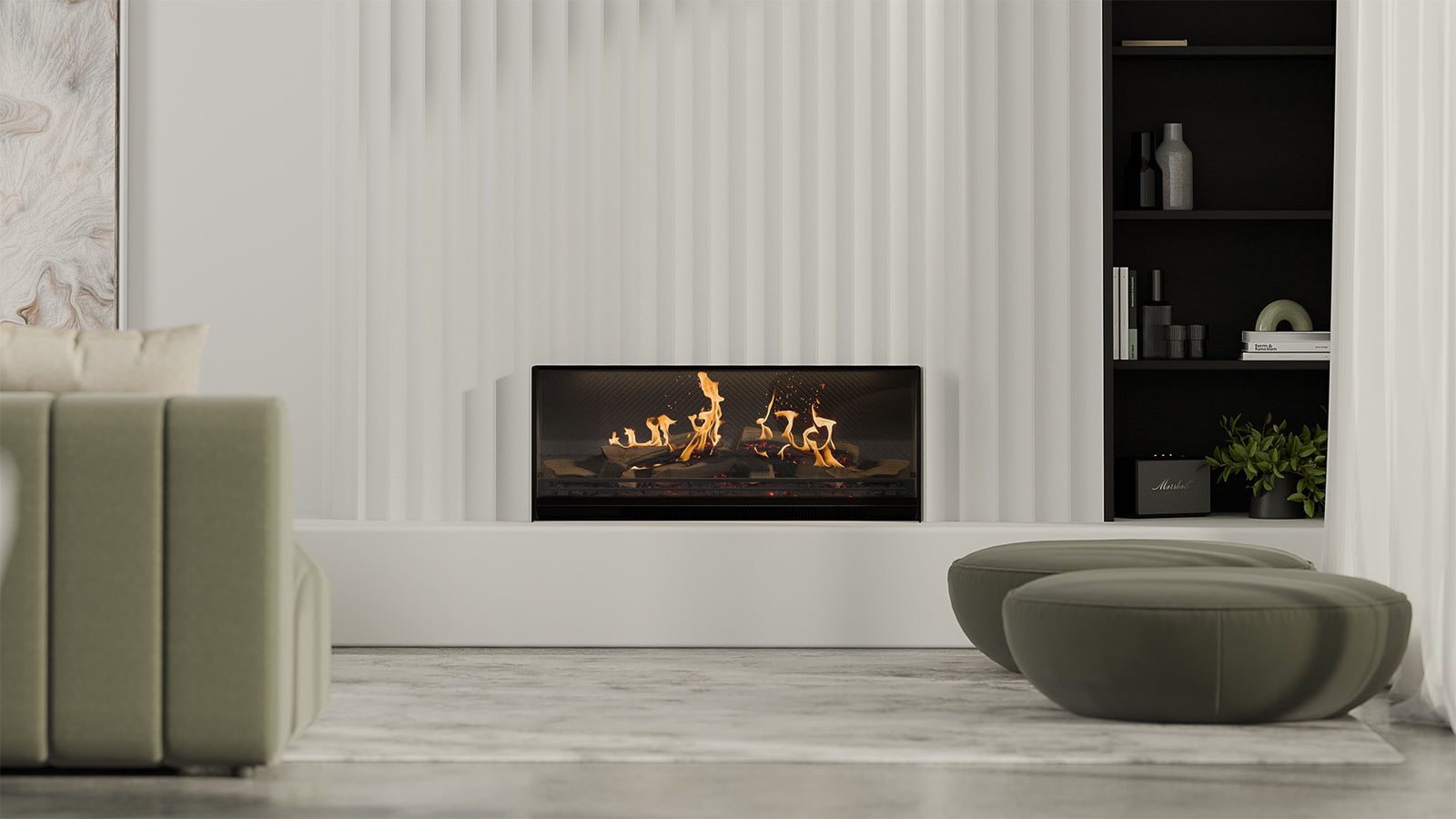 Escea LE1000 Electric Fireplace | Tucker BBQs
