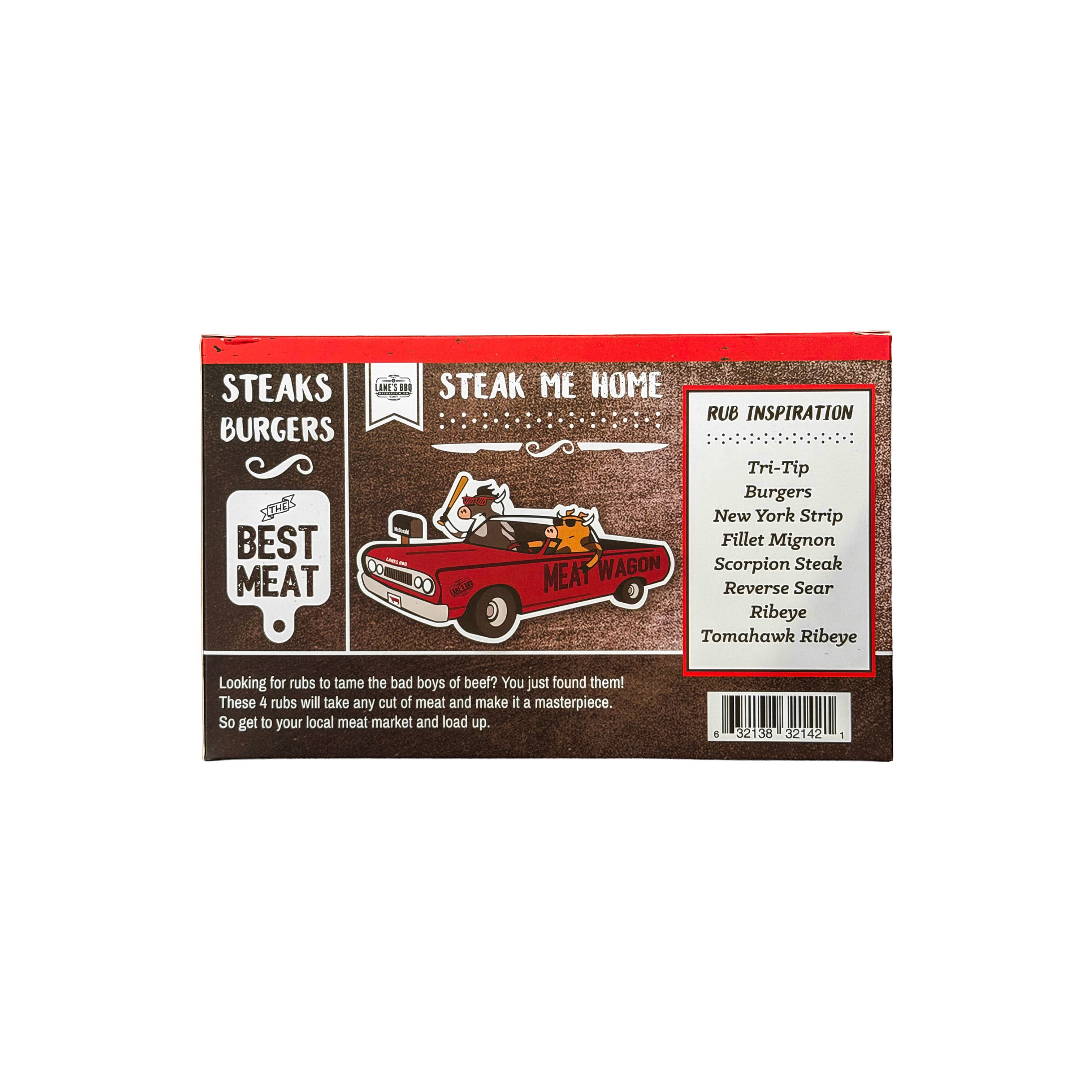 Lanes BBQ Steak Me Home - 4 Rub Gift Set - Tucker Barbecues