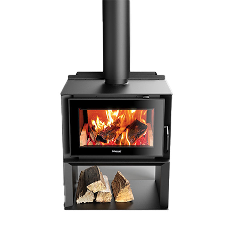 Masport Auburn 6 Freestanding Wood Fireplace with Woodstacker - Tucker Barbecues