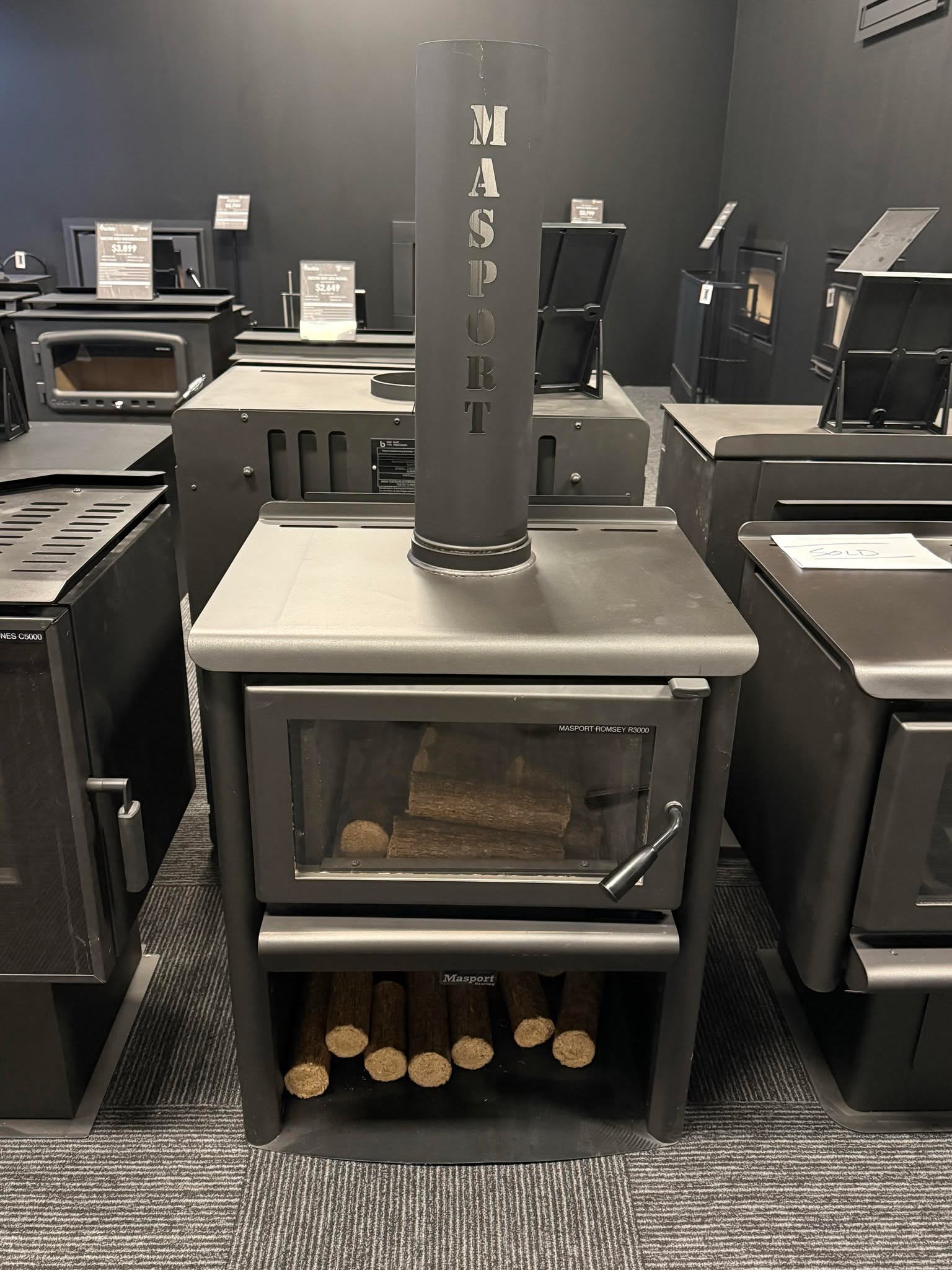 Clearance Sale - Masport Romsey R3000 Freestanding Wood Fireplace