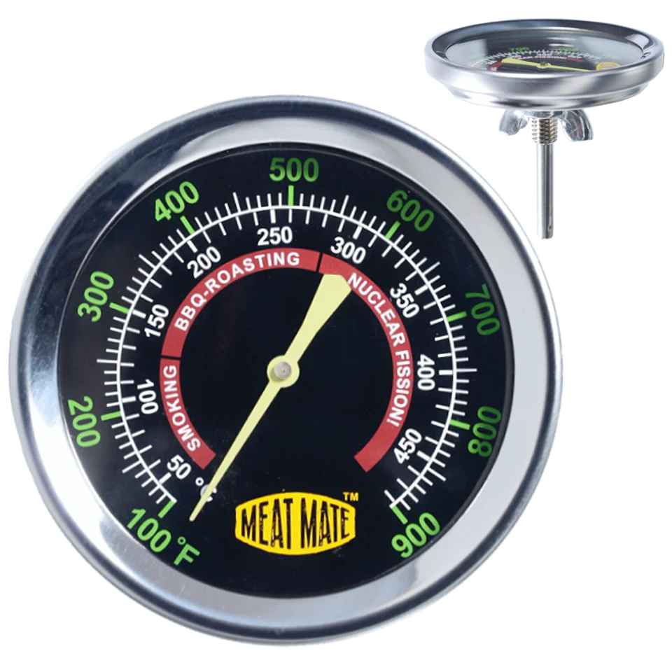 Meat Mate Grill Smoker Gauge Thermometer