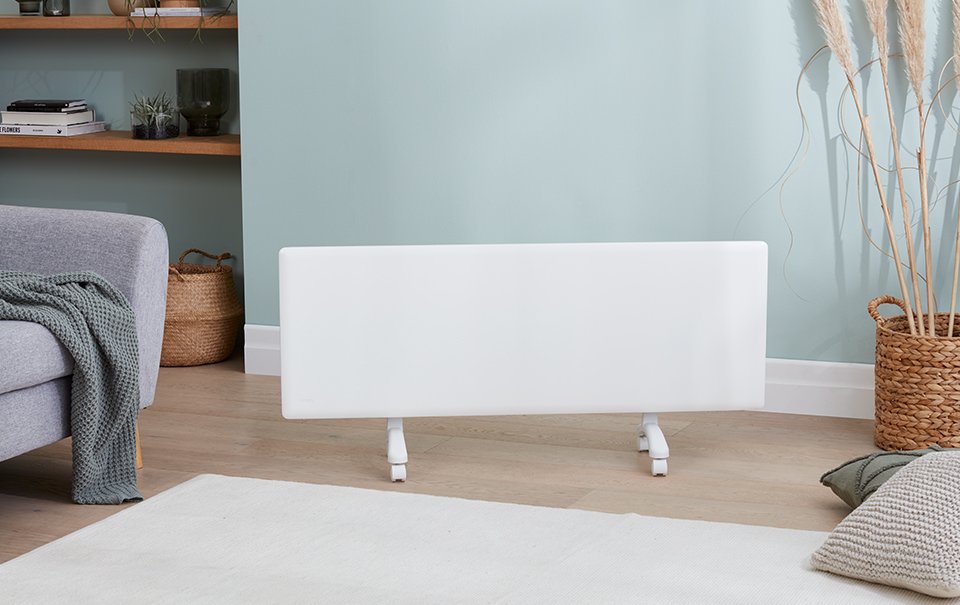 Nobo 2.4kW Slimline Wi-Fi Panel Heater with Castors