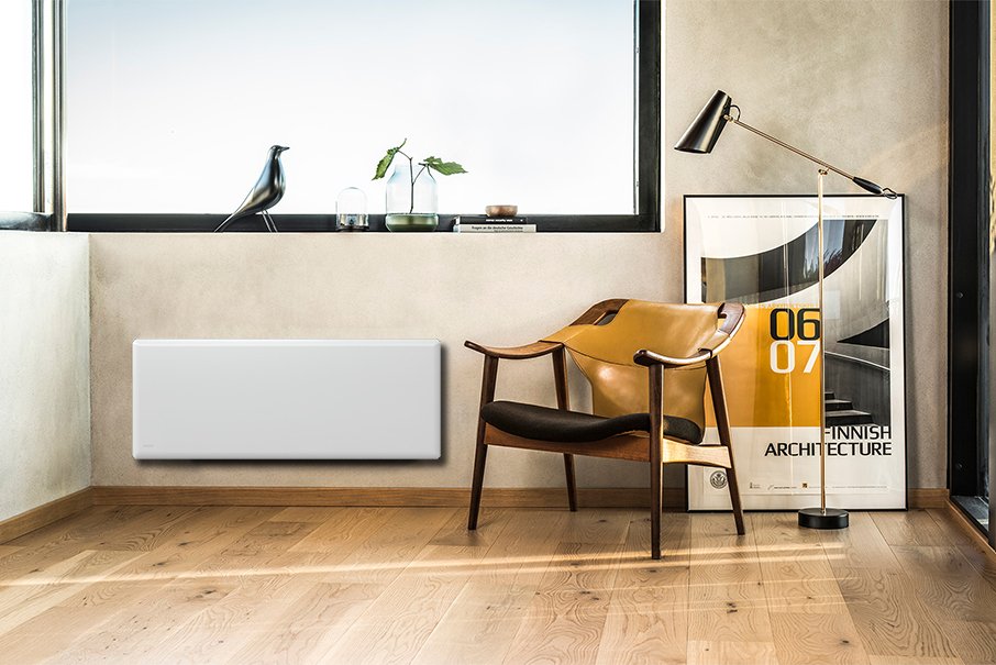 Nobo 1.5kW Slimline Panel Heater with Thermostat and Castors