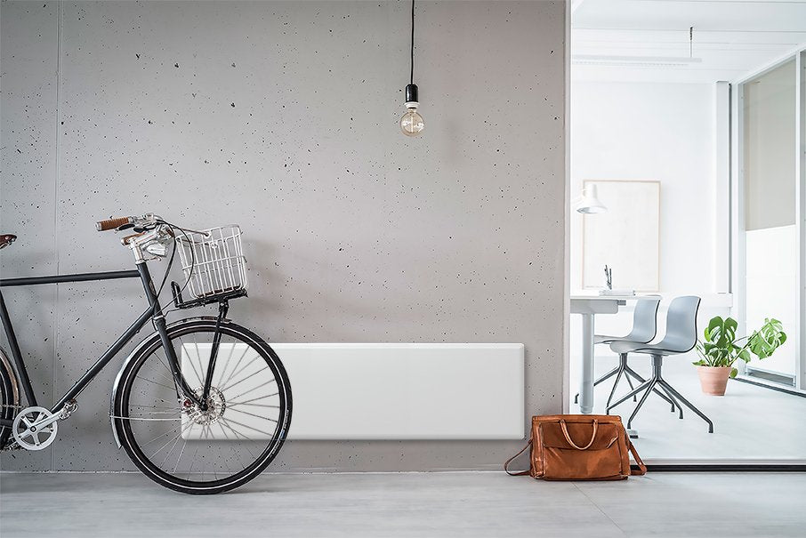 Nobo 2.4kW Slimline Panel Heater with Thermostat and Castors