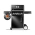 Napoleon Rogue Pro 425 Black 3 Burner BBQ with Infrared Sizzle Sideburner