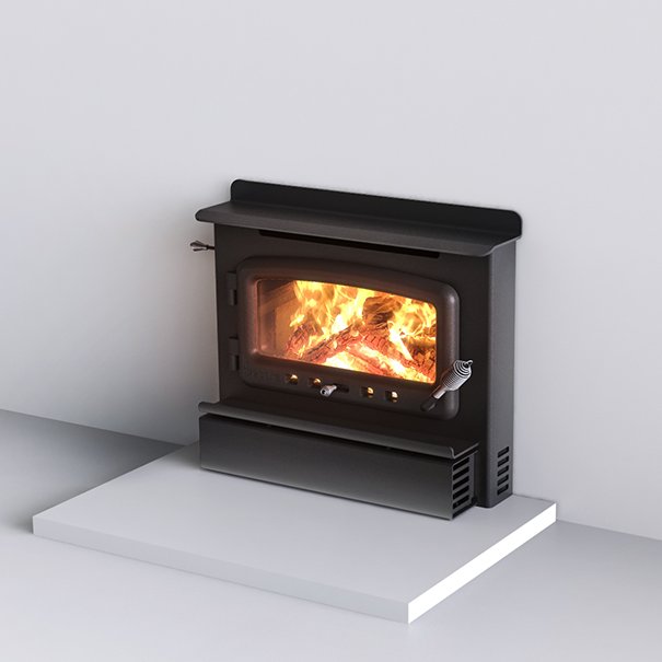 Nectre Inbuilt Wood Fire with Remote Control Fan