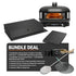 Beefeater Proline 6 Burner BBQ and Side Burner with Monument Finish and Gozney Dome Black Pizza Oven Package