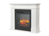 Dimplex 1.5kW Rail White Mantle with LED Firebox