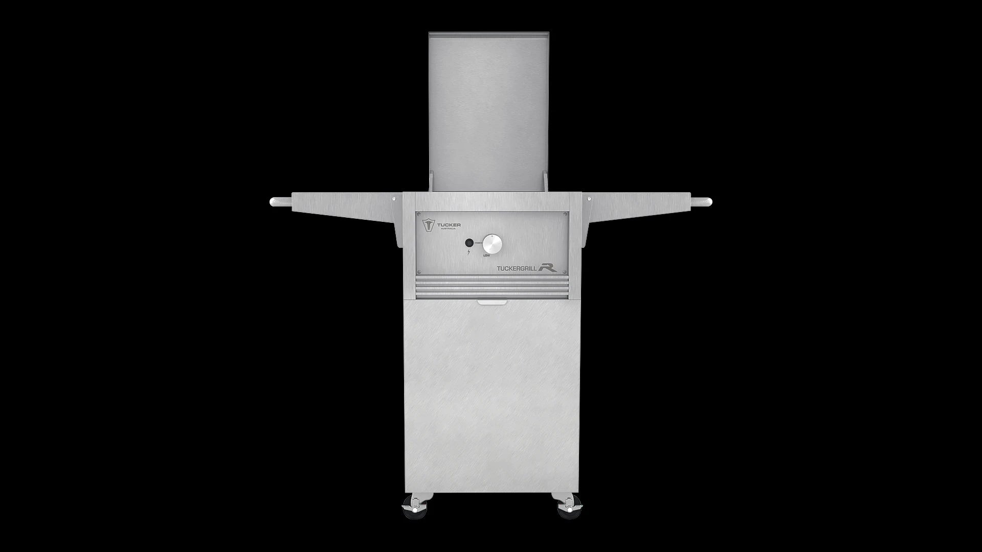Tucker R1 Wok Freestanding Burner on Cabinet with Lid - Tucker Barbecues