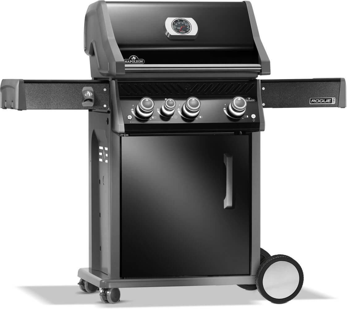 Napoleon Rogue Pro 425 Black BBQ with Range Side Burner