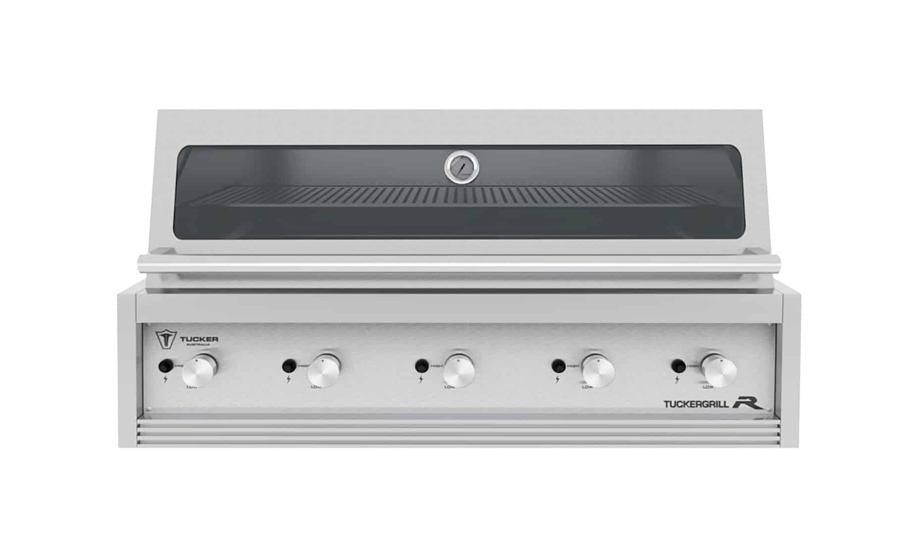 Tucker R Class V10 BBQ Built In BBQ + Gozney Arc XL Black Pizza Oven + Schmick Twin Heated Glass Door Bar Fridge Package Deal