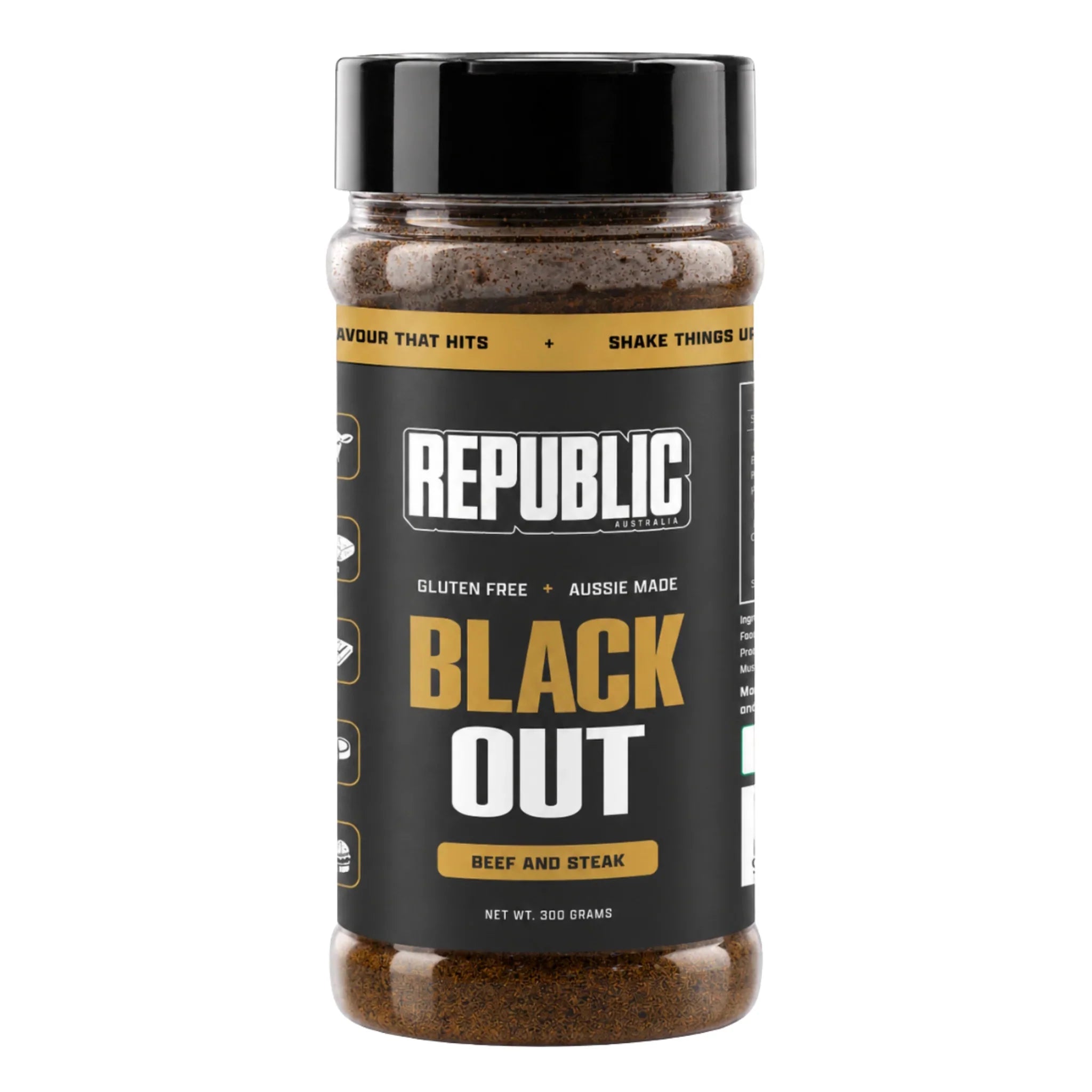 Republic Black Out Beef and Steak BBQ Rub