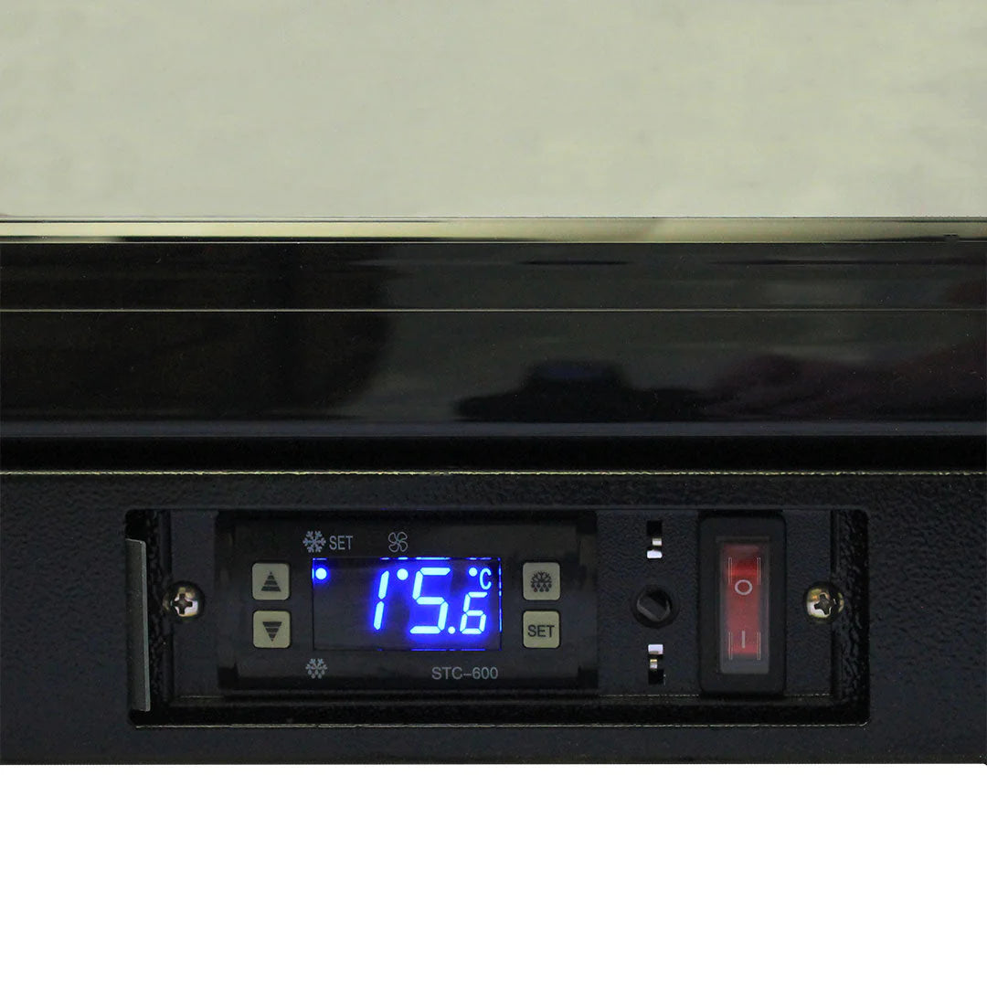 Rhino Night Club Commercial Multi Light Colored Black 1 Door Bar Fridge - SG1R-NC / SG1L-NC