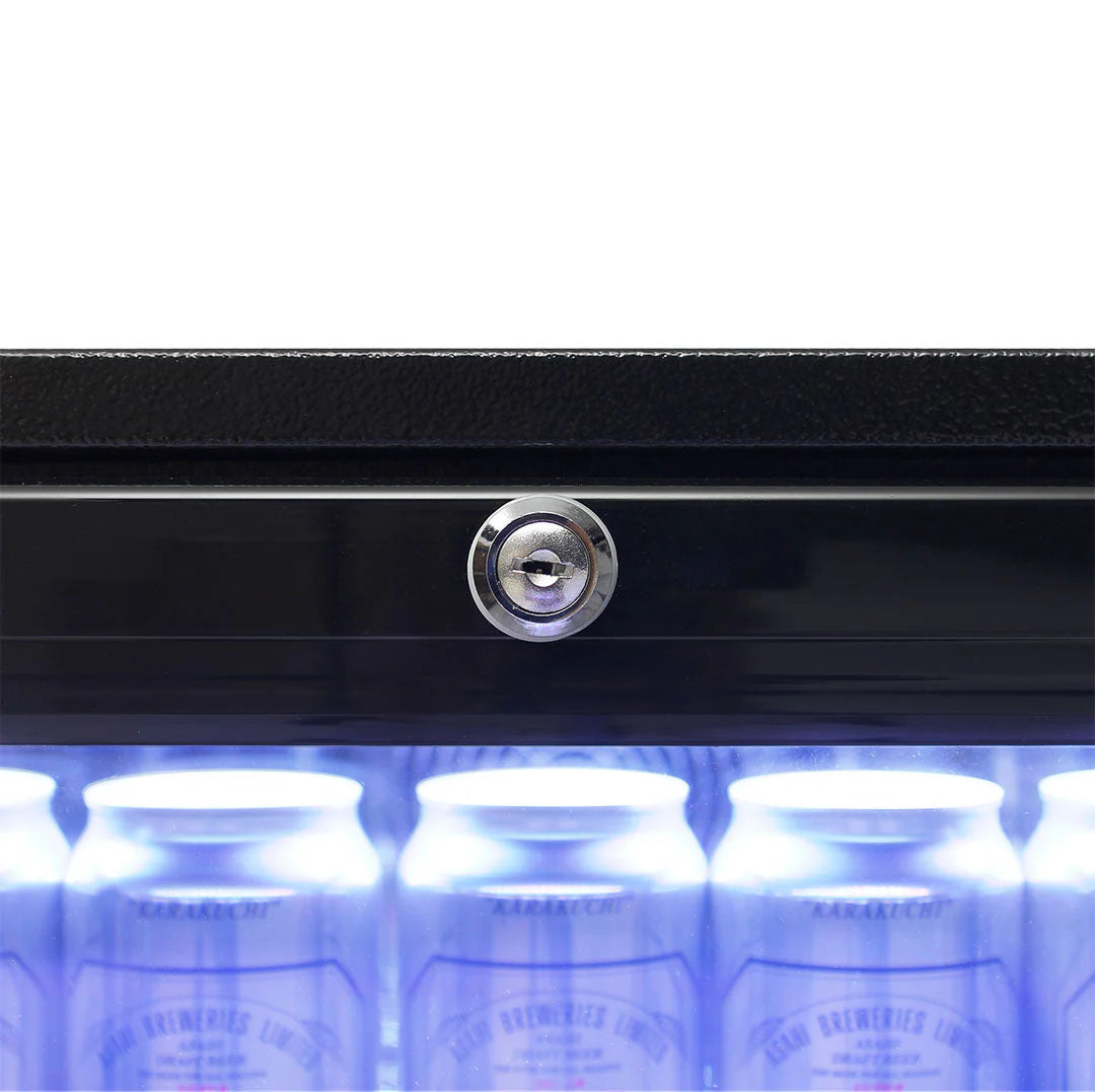 Rhino Night Club Commercial Multi Light Colored Black 1 Door Bar Fridge - SG1R-NC / SG1L-NC