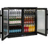 RHINO LG Compressor Alfresco Glass heated Door 208L Black Bar Fridge SG2H-B-HD