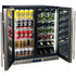 Schmick Under Bench Beer And Wine Dual Zone Stainless Steel Heated Glass Bar Fridge - SK198D-HD - Tucker Barbecues