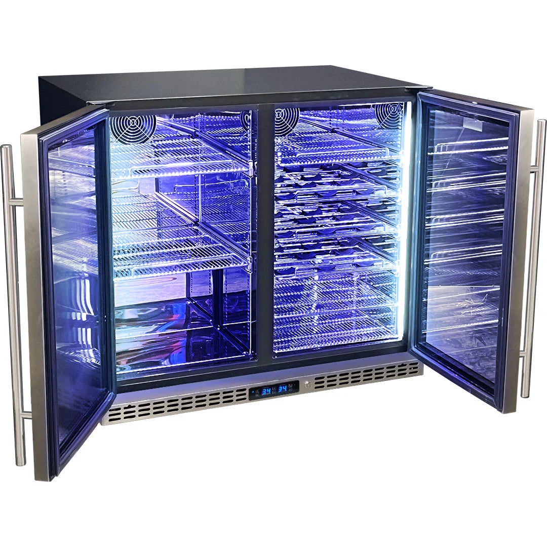 Schmick Under Bench Beer And Wine Dual Zone Bar Fridge - SK228D-HD - Tucker Barbecues