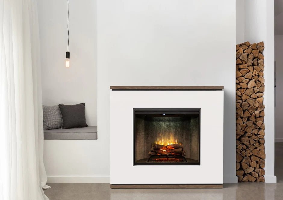 Dimplex 2kW Strata Mantle with 30 inch Revillusion Firebox in White an