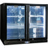 Schmick Twin Door Quiet Running Low Height Black Triple Glazed Glass Door Bar Fridge -SK206-B