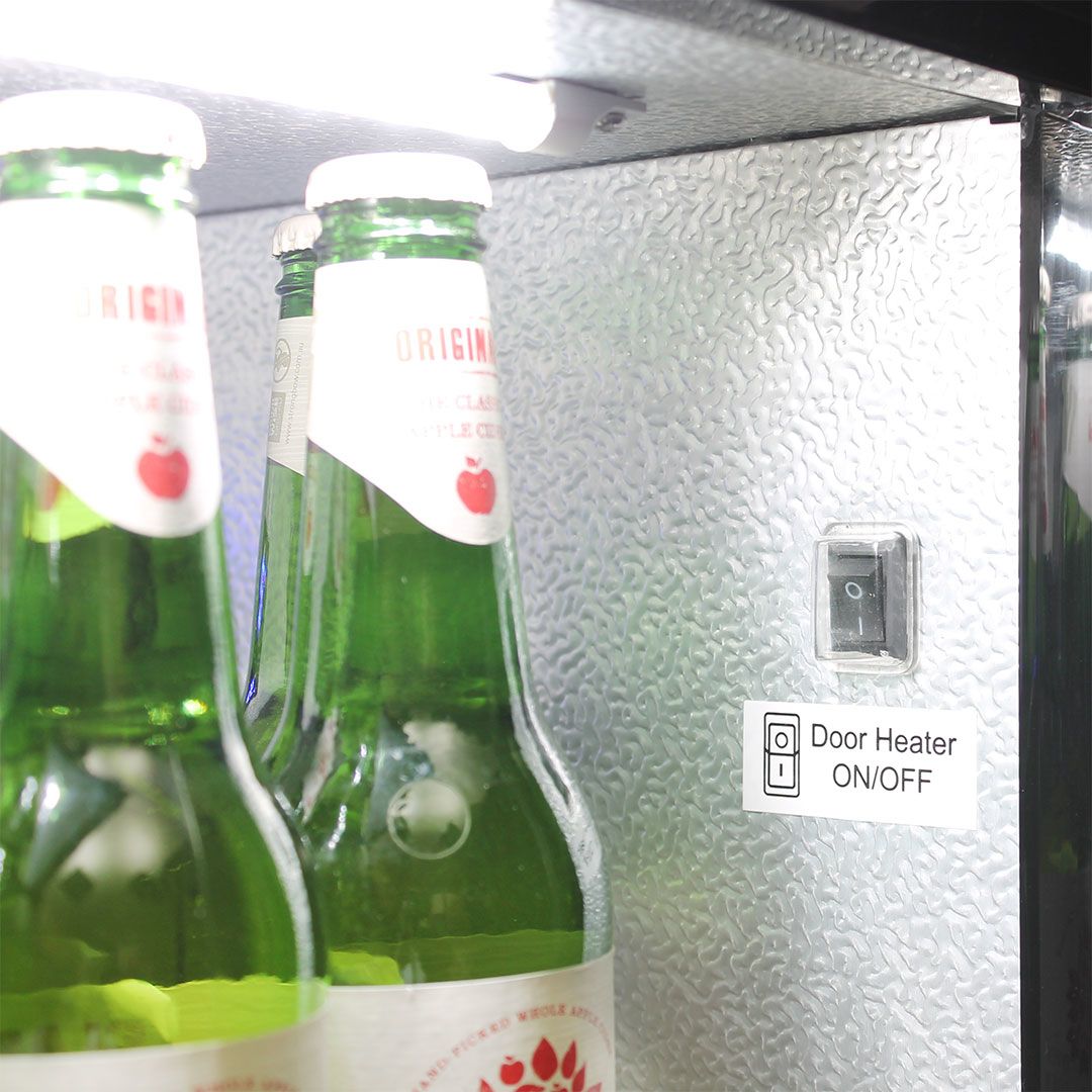 Schmick Quiet Running Heated Glass 2 Door Bar Fridge - SK245-HD