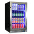 Schmick Black Quiet Front Venting Under Bench Heated Glass Door Bar Fridge - SK146L-B-HD / SK146R-B-HD