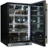 Schmick Black Quiet Front Venting Under Bench Heated Glass Door Bar Fridge - SK146L-B-HD / SK146R-B-HD