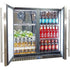 Schmick Twin Door Quiet Running Solid Stainless Door Energy Efficient Bar Fridge - SK246-SD