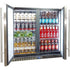 Schmick Twin Door Quiet Running Solid Stainless Door Energy Efficient Bar Fridge - SK246-SD