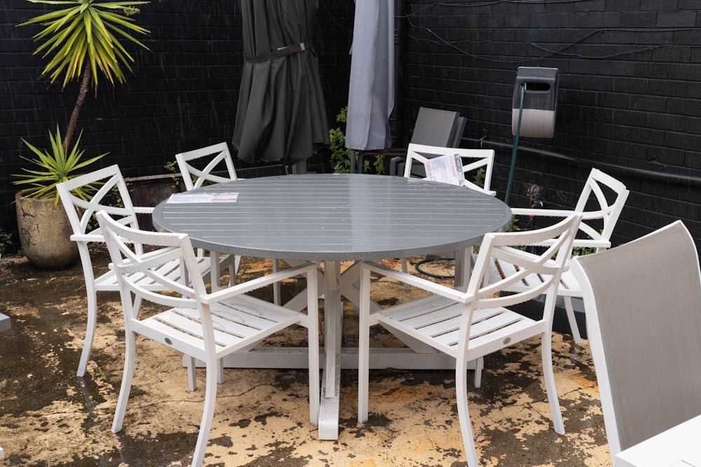 Clearance Sale - Shelta Bridgeport 7 Piece Dining Setting with 150cm Round Table