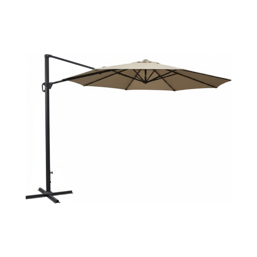 Shelta Eden 300cm Sandstone Texture Octagonal Cantilever Umbrella with Cover