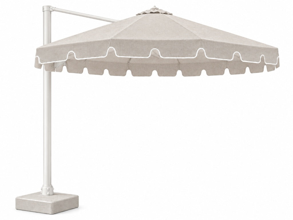 Shelta Montego 380 Octagonal Scalloped Cantilever Umbrella