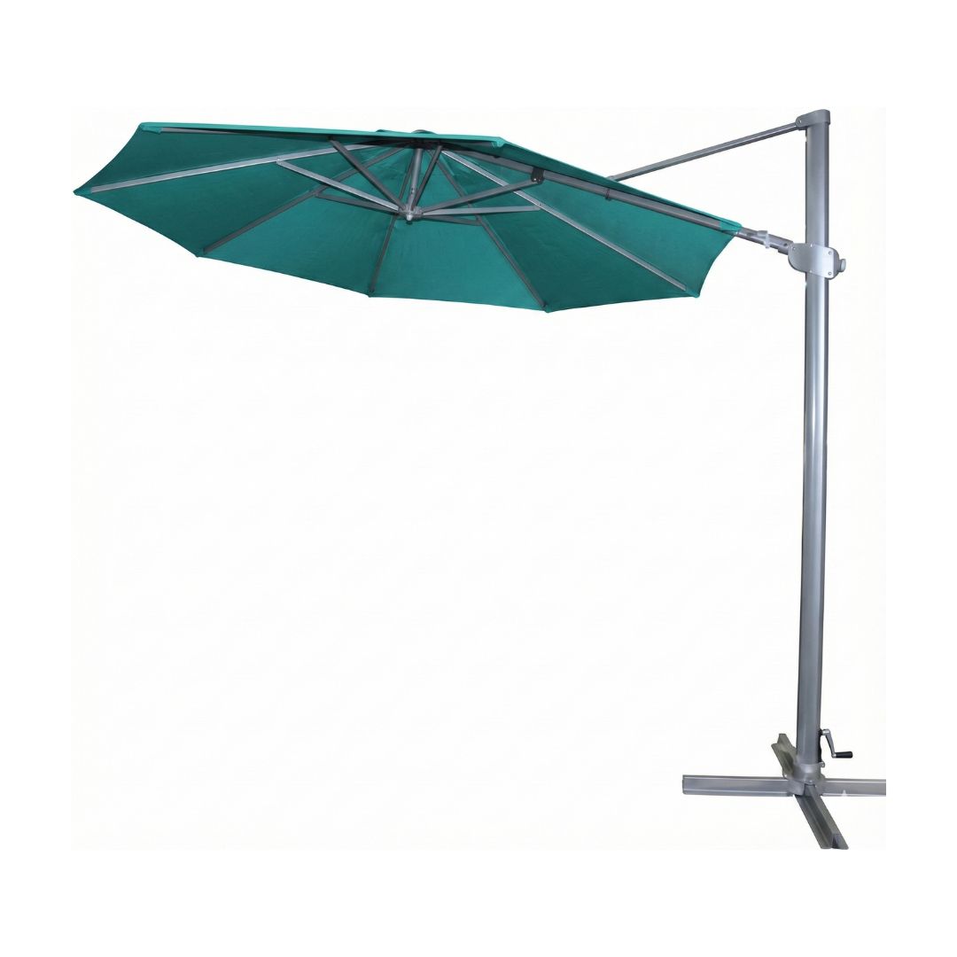Shelta Ravello 350cm Octagonal Olefin Cantilever Umbrella - Aqua