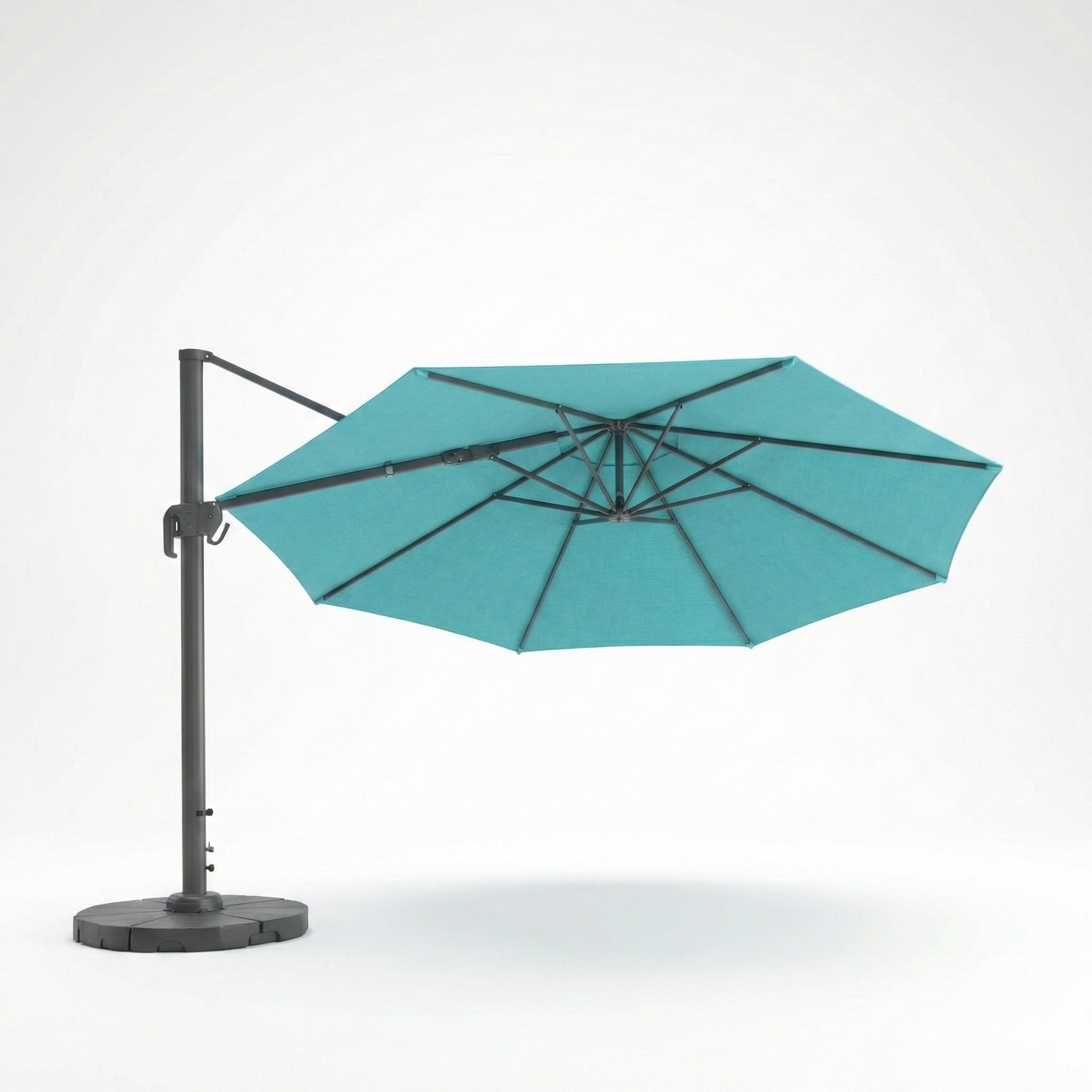 Shelta Trieste 400cm Octagonal Acrylic Cantilever Umbrella - Aqua
