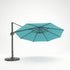 Shelta Trieste 400cm Octagonal Acrylic Cantilever Umbrella - Aqua