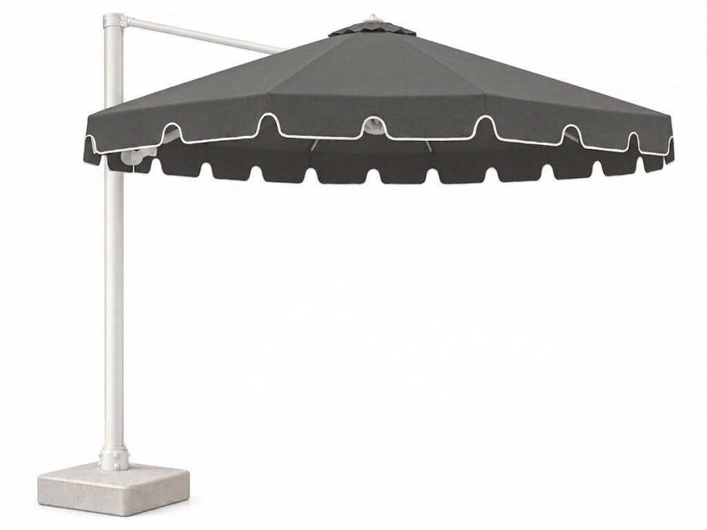 Shelta Montego 380 Octagonal Scalloped Cantilever Umbrella