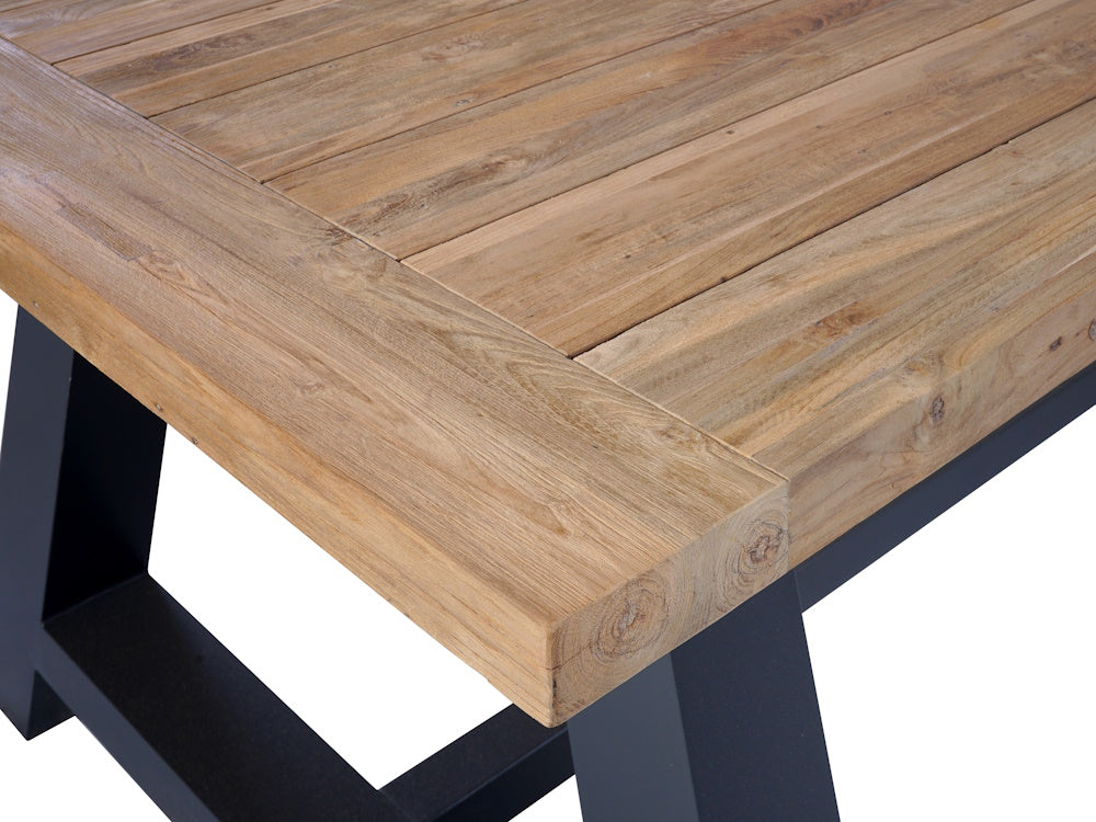 Shelta Santiago 2.4m Reclaimed Teak Dining Table