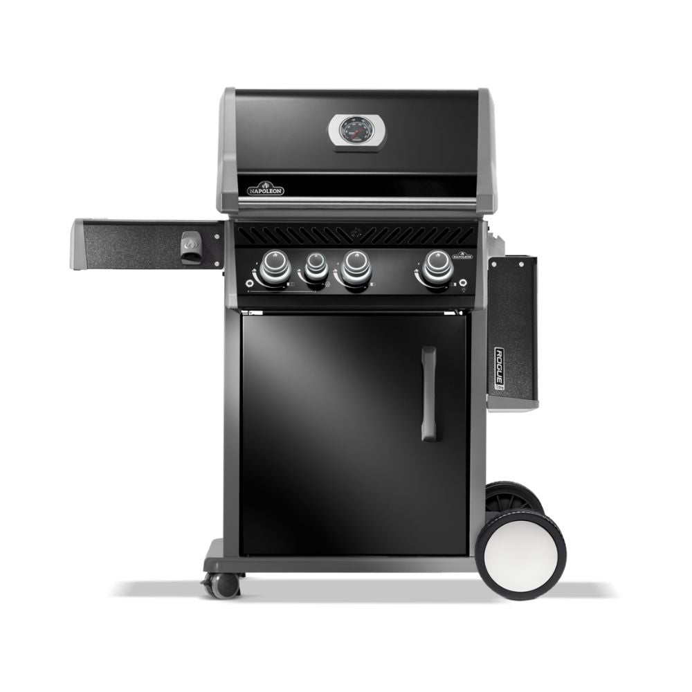 Napoleon Rogue Pro 425 Black 3 Burner BBQ with Infrared Sizzle Sideburner