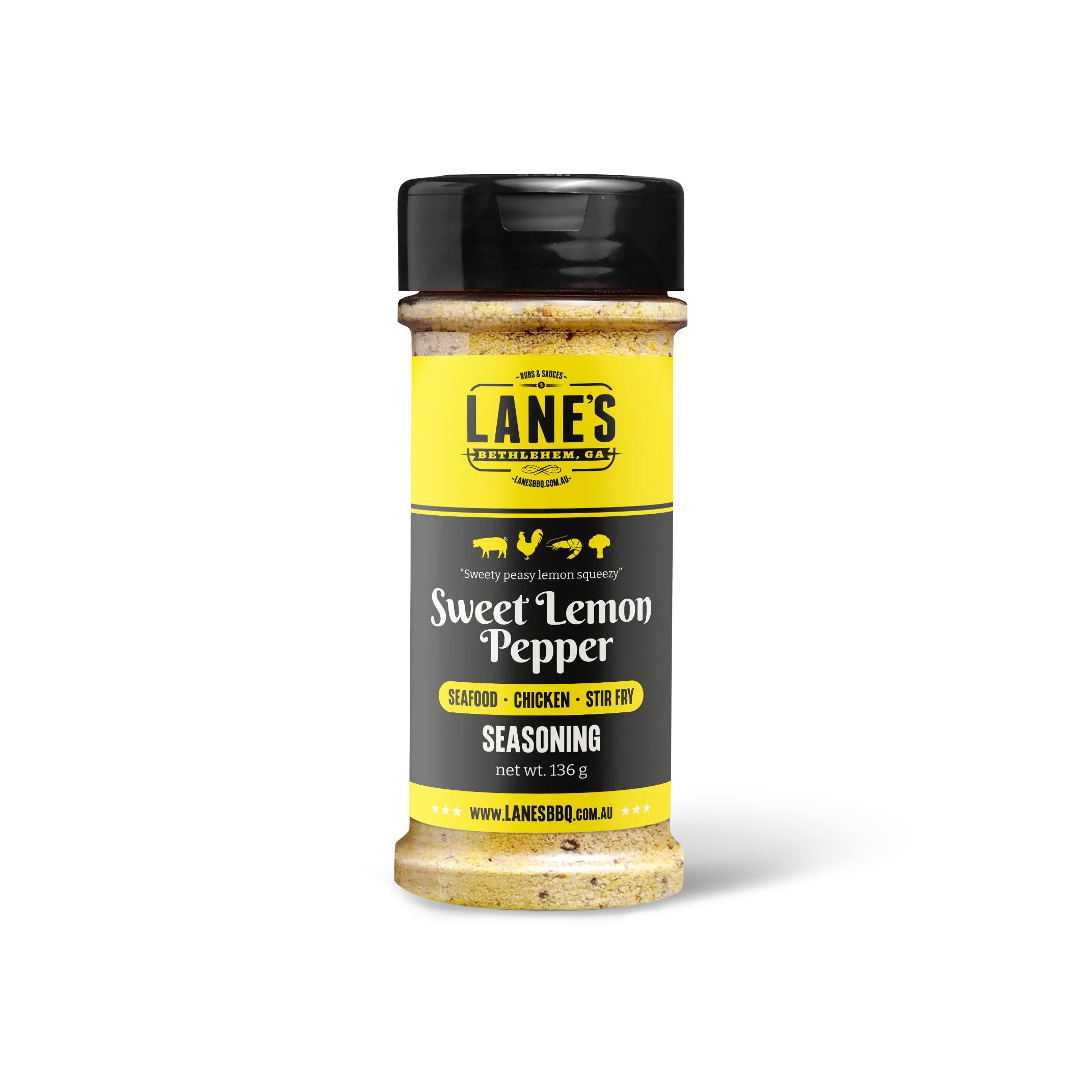 Lanes BBQ Sweet Lemon Pepper Rub