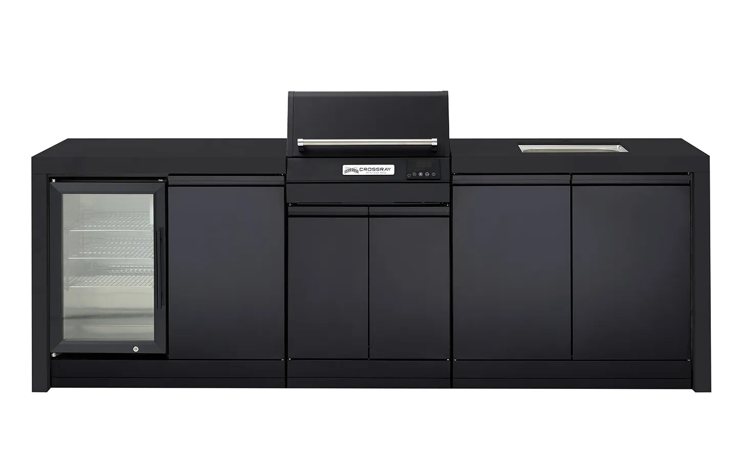 Crossray eXtreme Electric Black Outdoor BBQ Kitchen - Tucker Barbecues