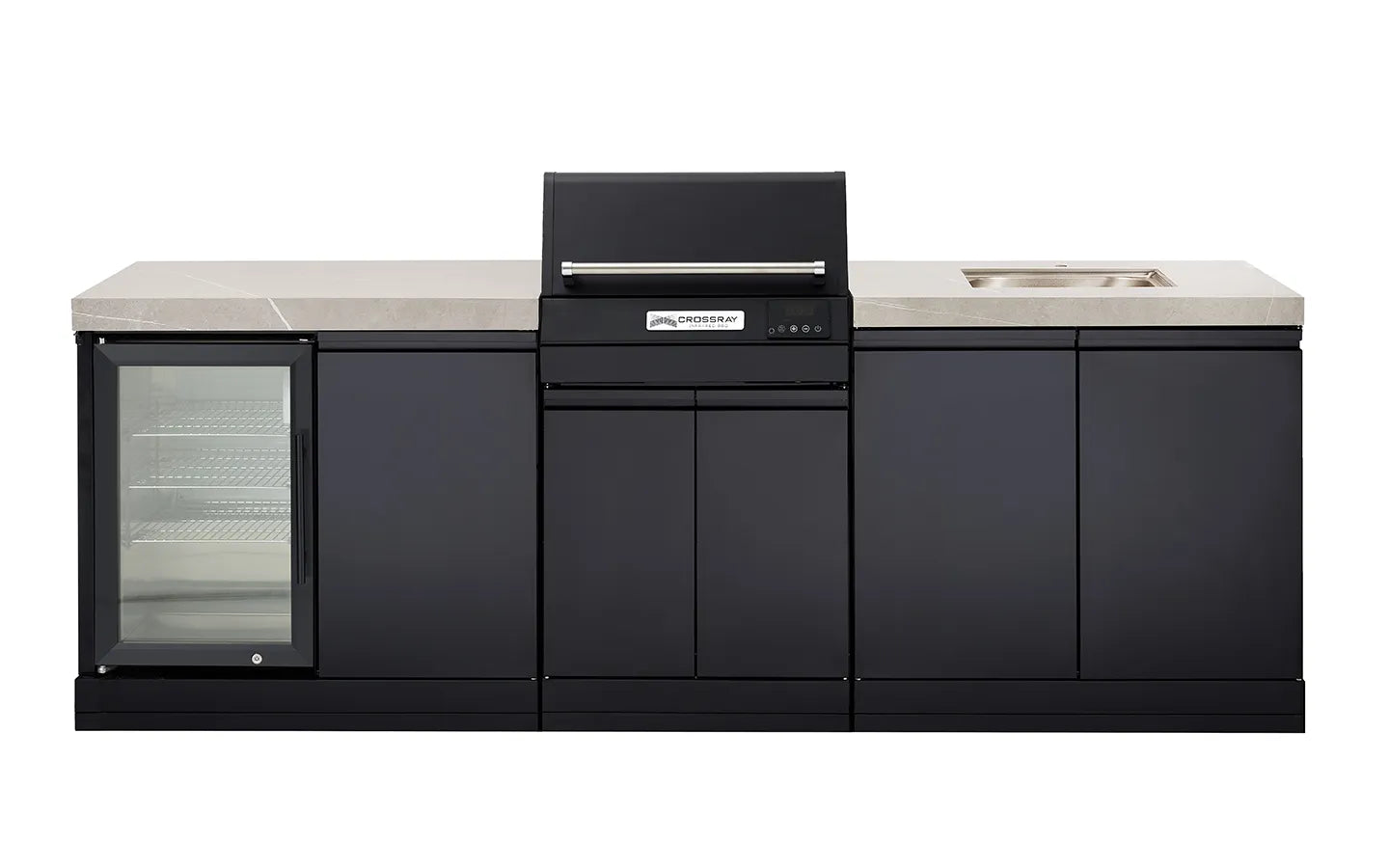 Crossray eXtreme Electric Grey Outdoor BBQ Kitchen - Tucker Barbecues