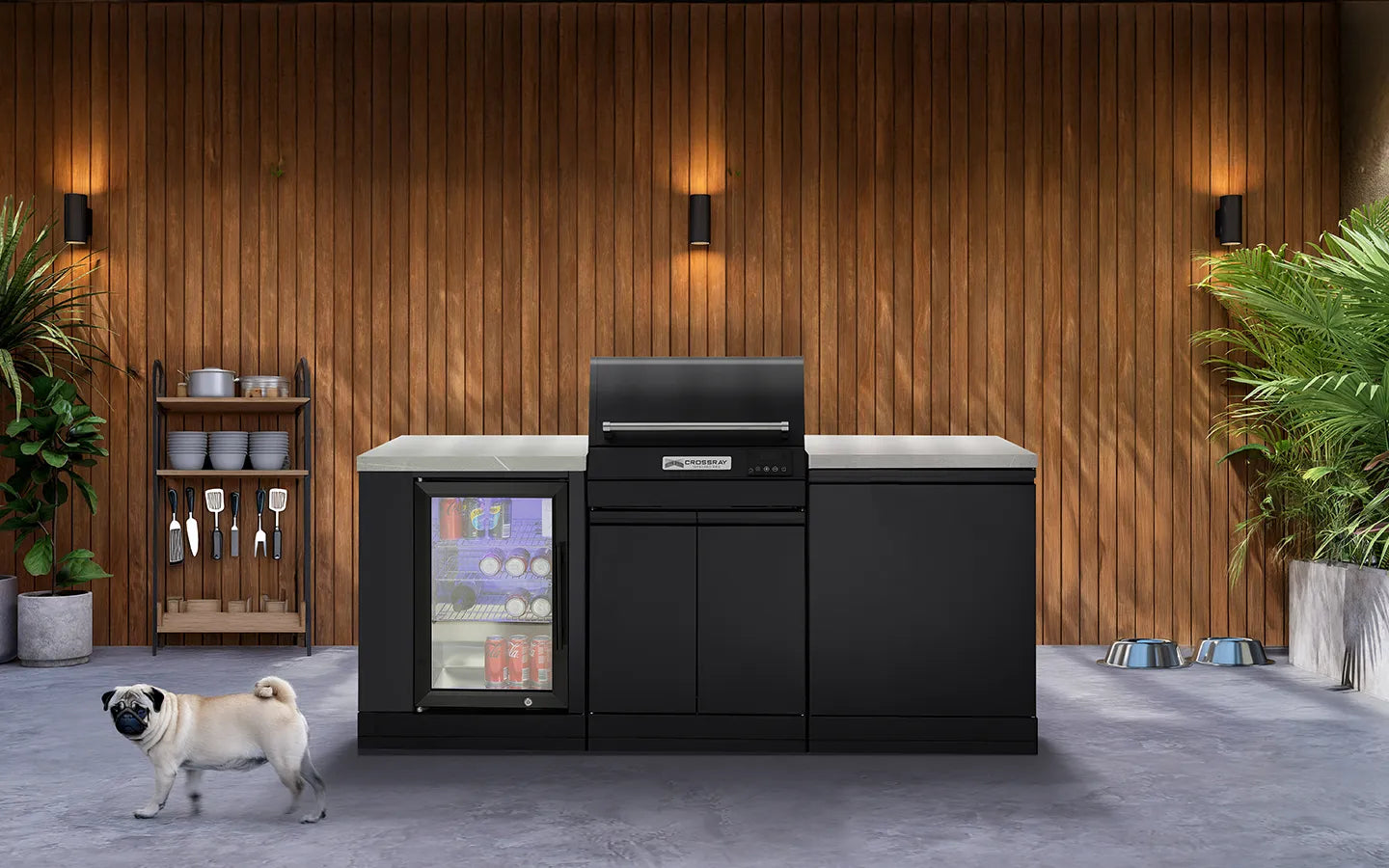 Crossray Compact eXtreme Electric Outdoor Kitchen - Tucker Barbecues