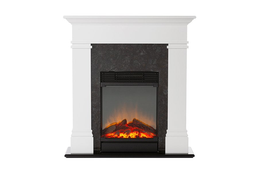 Dimplex 1.5kW Taylor Mini Suite with LED Firebox and White Finish